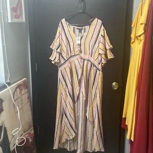 Ashley Stewart Multicolor Striped Dress